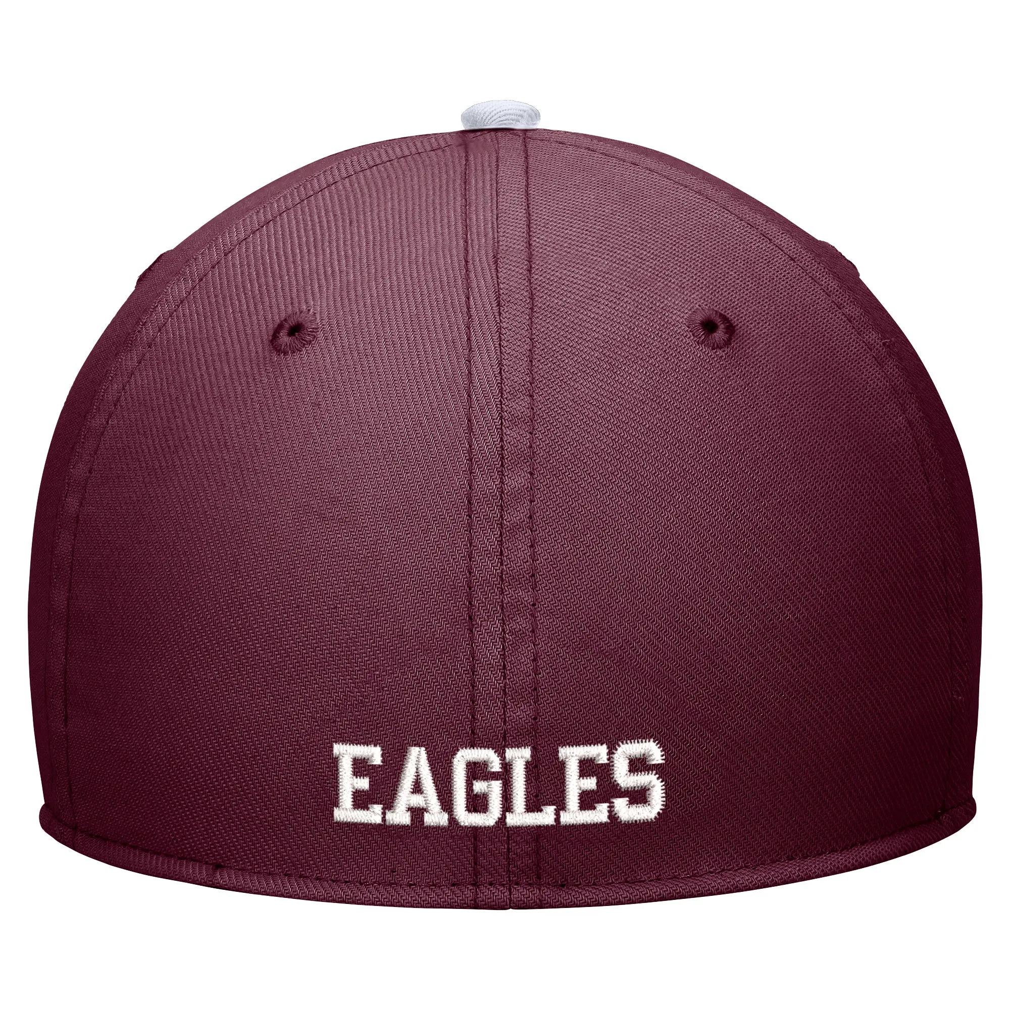 Rise Color Block Swoosh Flex Hat - Maroon & White