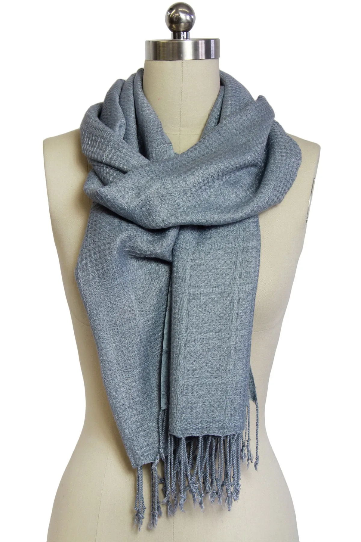 Rishi Solid Fringed Scarf