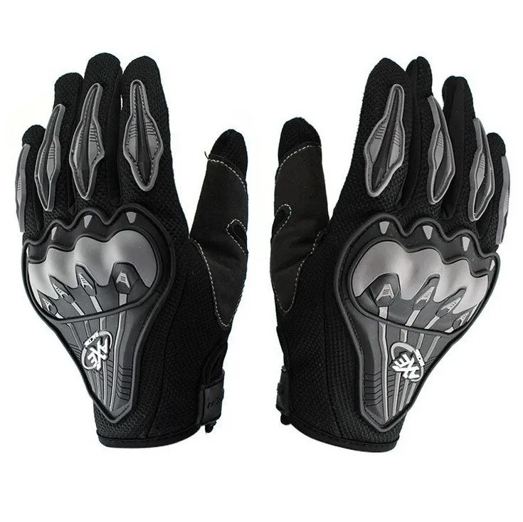 R.J.VON AXE Bike Riding Hand Gloves Full Finger (Black)
