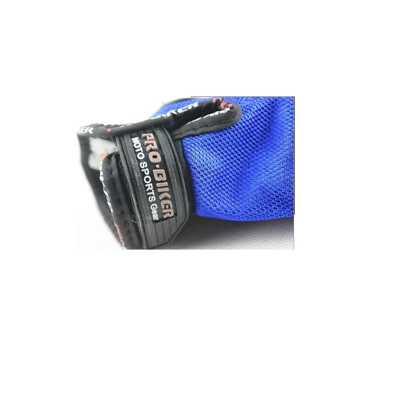 R.J.VON Biker Motorcycle Riding &Touring Hand Gloves Full Finger (Blue)