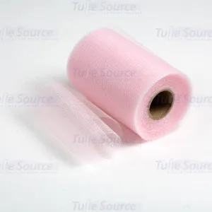Rosette Pink Nylon Netting Fabric