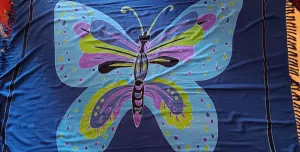 Sarong ~ Hand Batik ~ Blue Butterfly