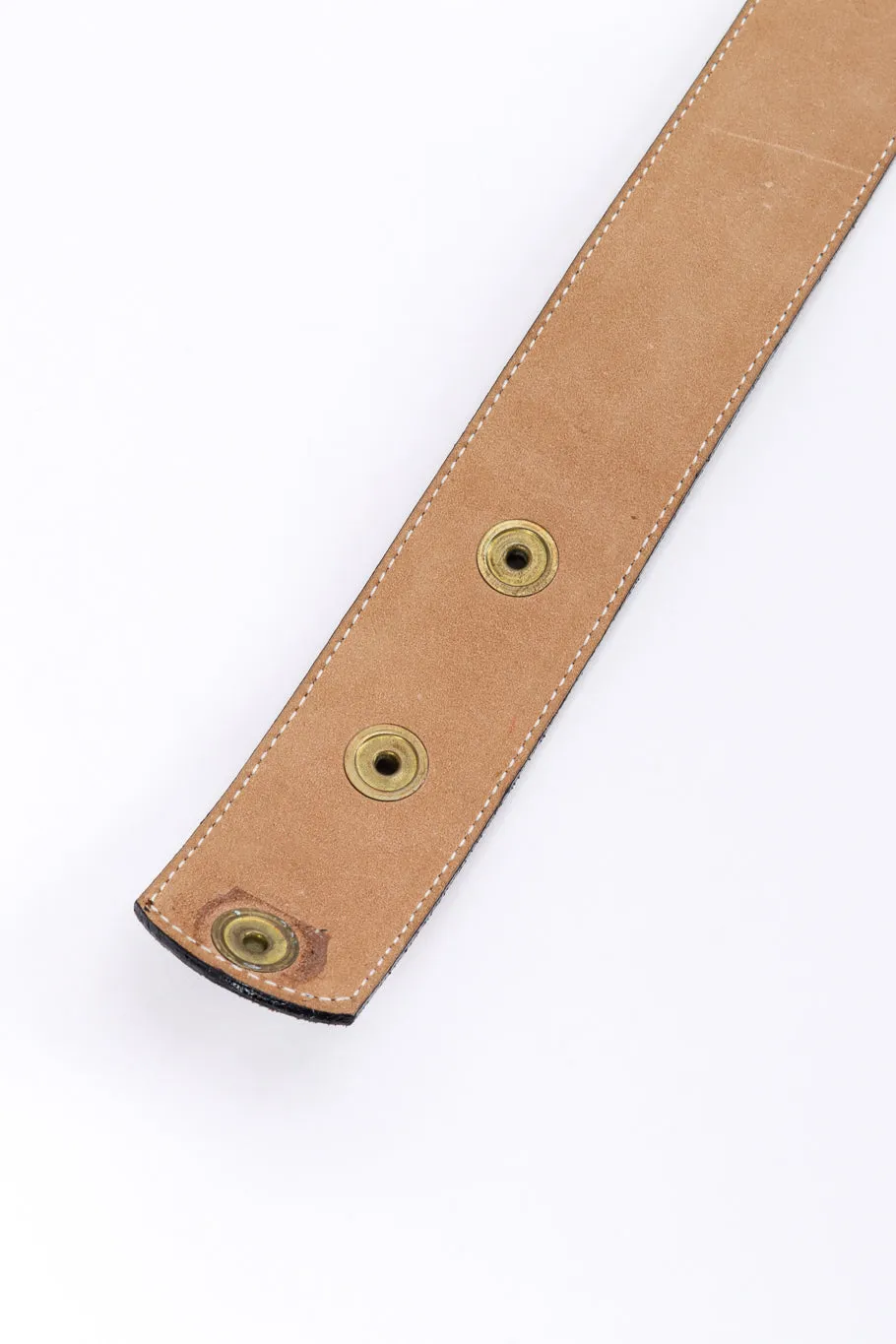 Scroll Buckle Chain Drape Belt