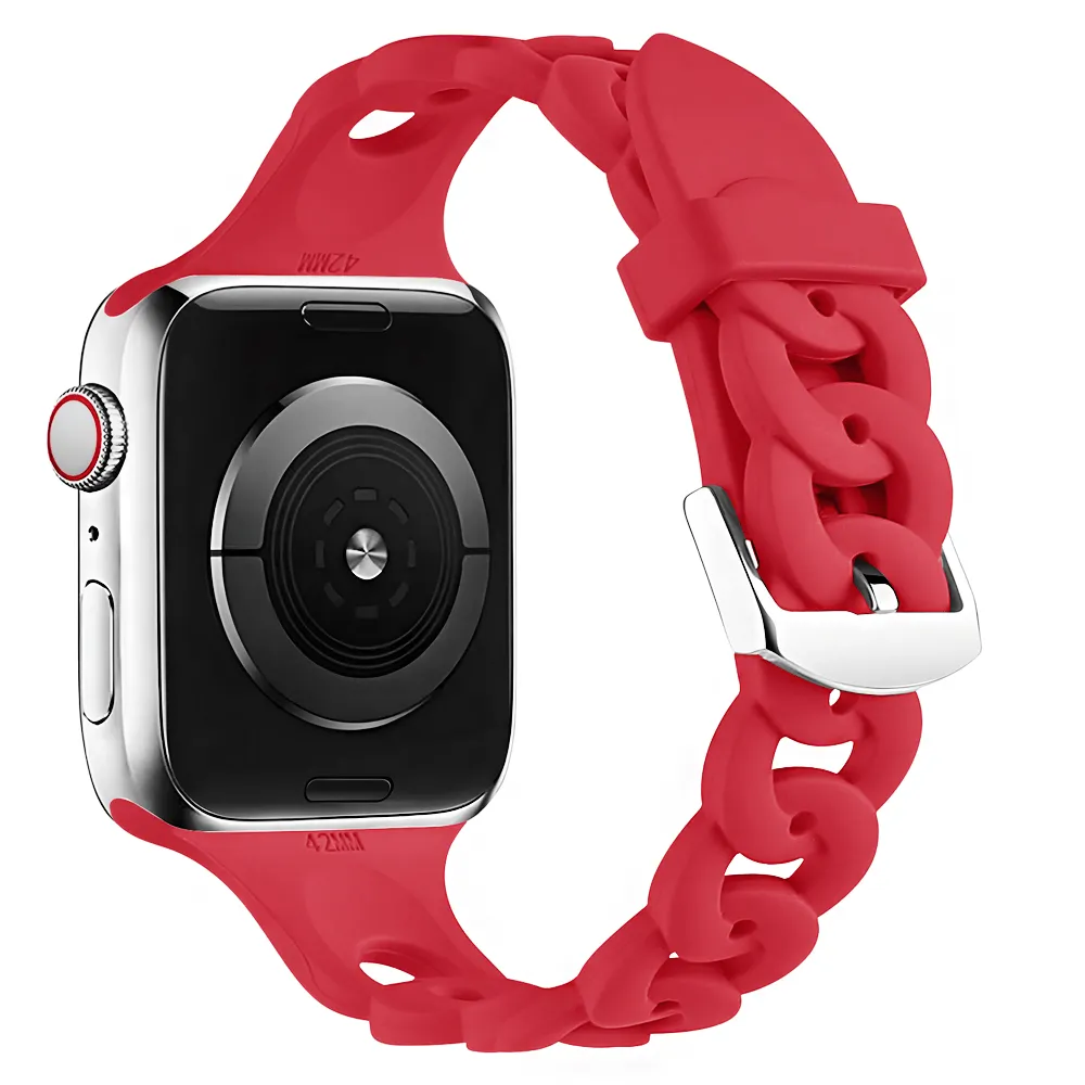 Silicone Chain Watch Band