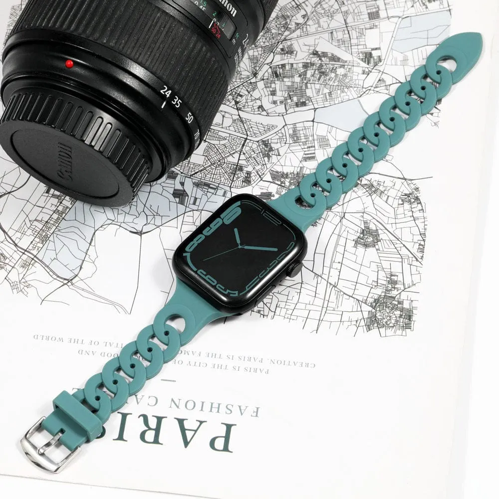 Silicone Chain Watch Band