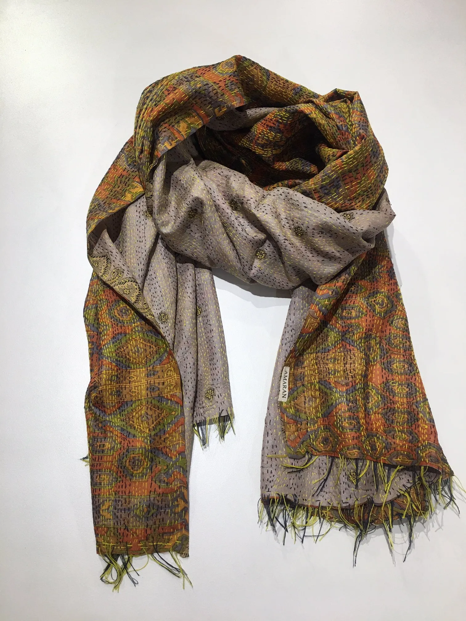 SILK KANTHA SCARF
