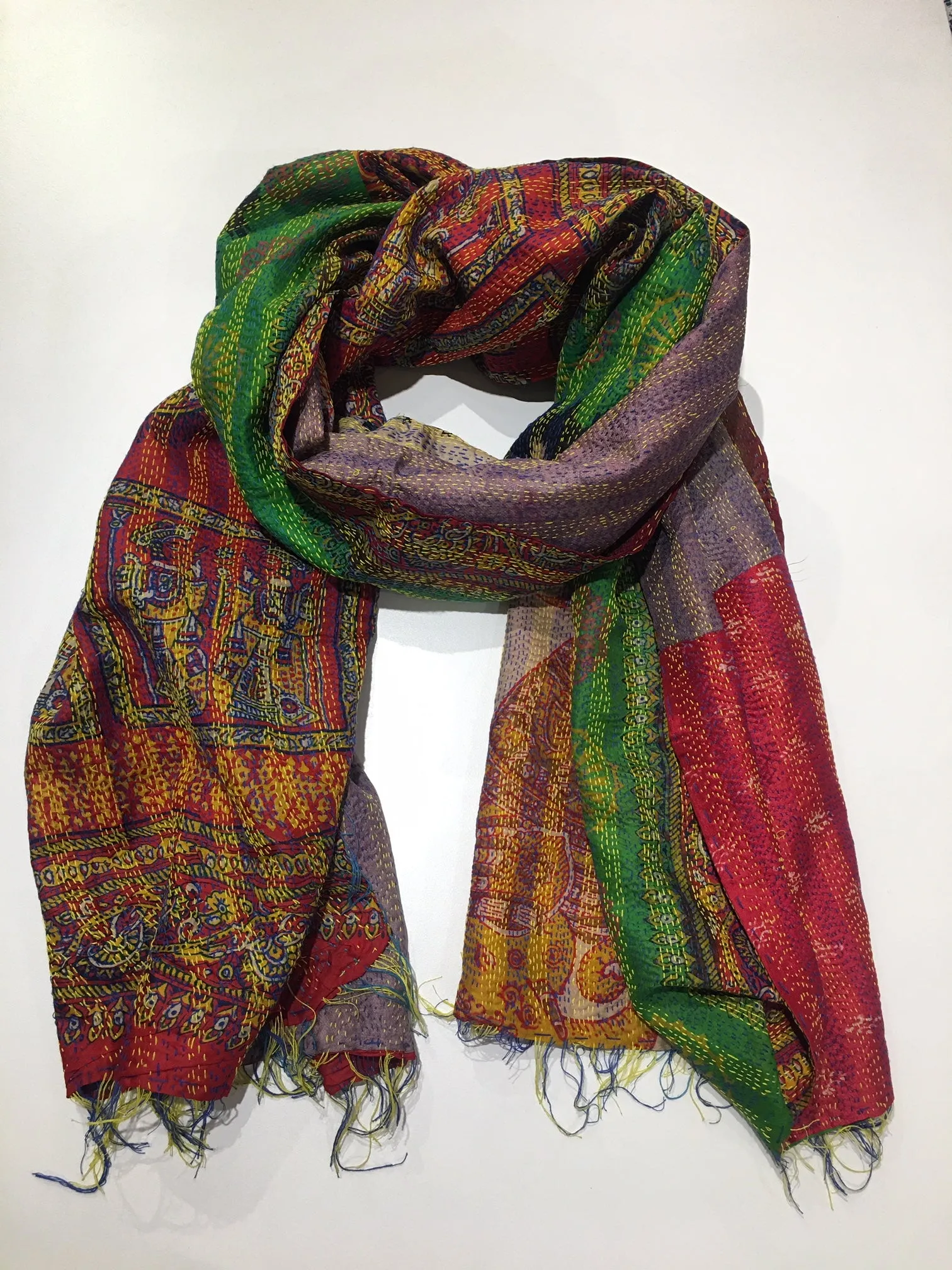 SILK KANTHA SCARF