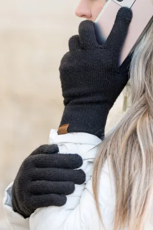 Soft Tech-Touch Gloves - Black