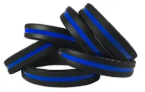 THIN BLUE LINE WRISTBAND