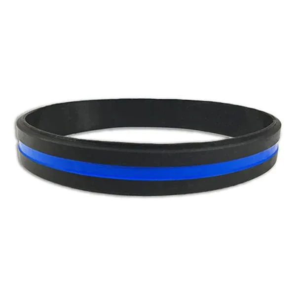 THIN BLUE LINE WRISTBAND