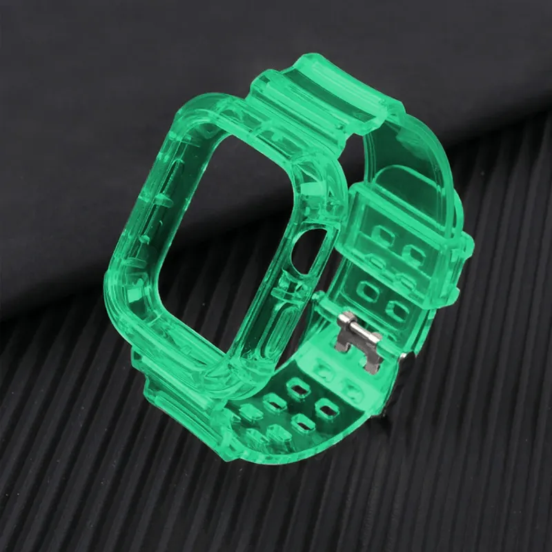Transparent Sports Watch Band With Built In Case