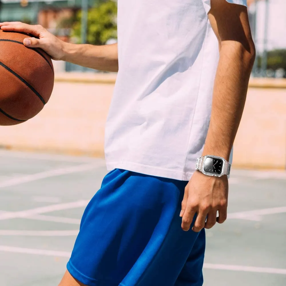 Transparent Sports Watch Band With Built In Case