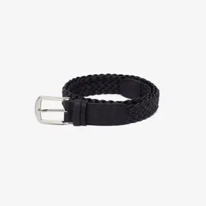Unisex Vegan Black Cork Braided Belt by Artelusa