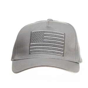 USA All Grey Flag Kids Trucker Hat Snapback Flat Bill