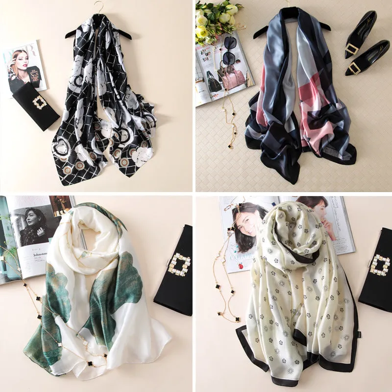 Vogue Silkly Scarf for Women Lightweight Shawl Wraps Holiday Scarf Gift Scarves Women