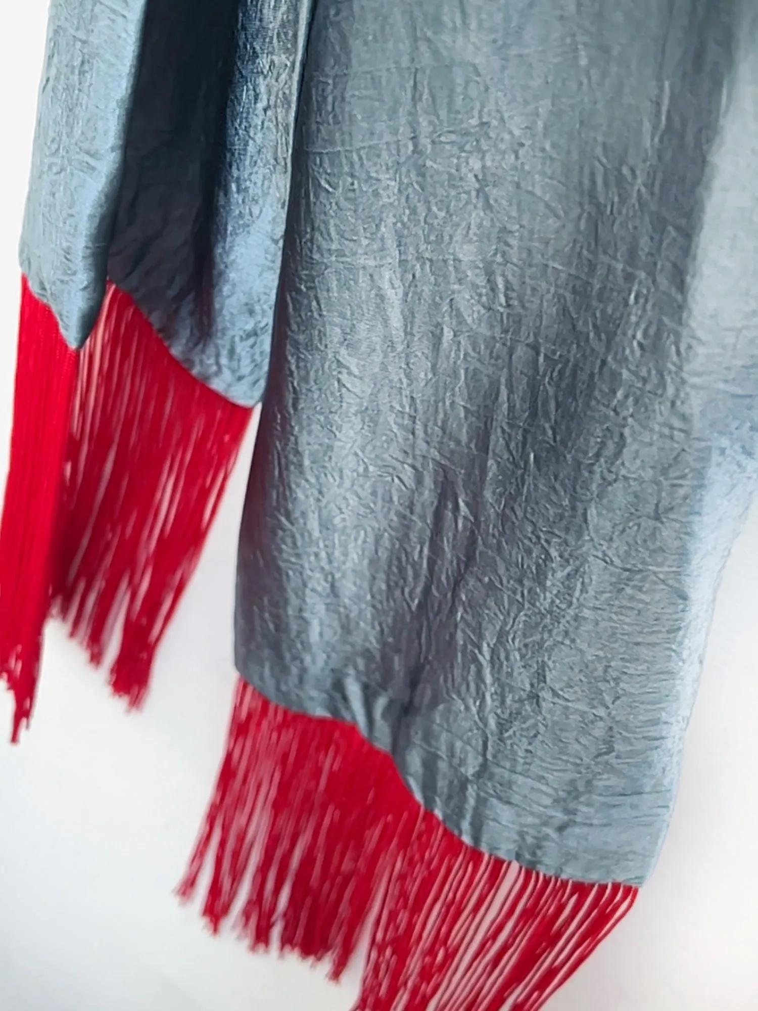 Waterfall Scarf / Blue-Red