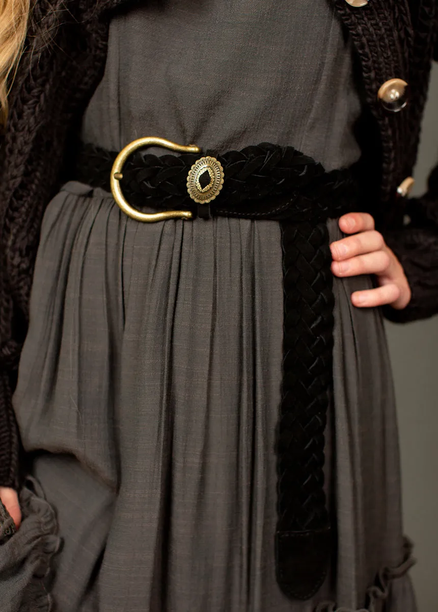 Wendie Leather Belt in Black