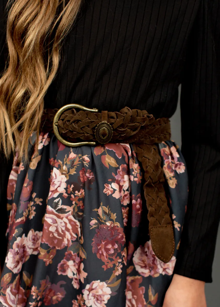 Wendie Leather Belt in Nutmeg
