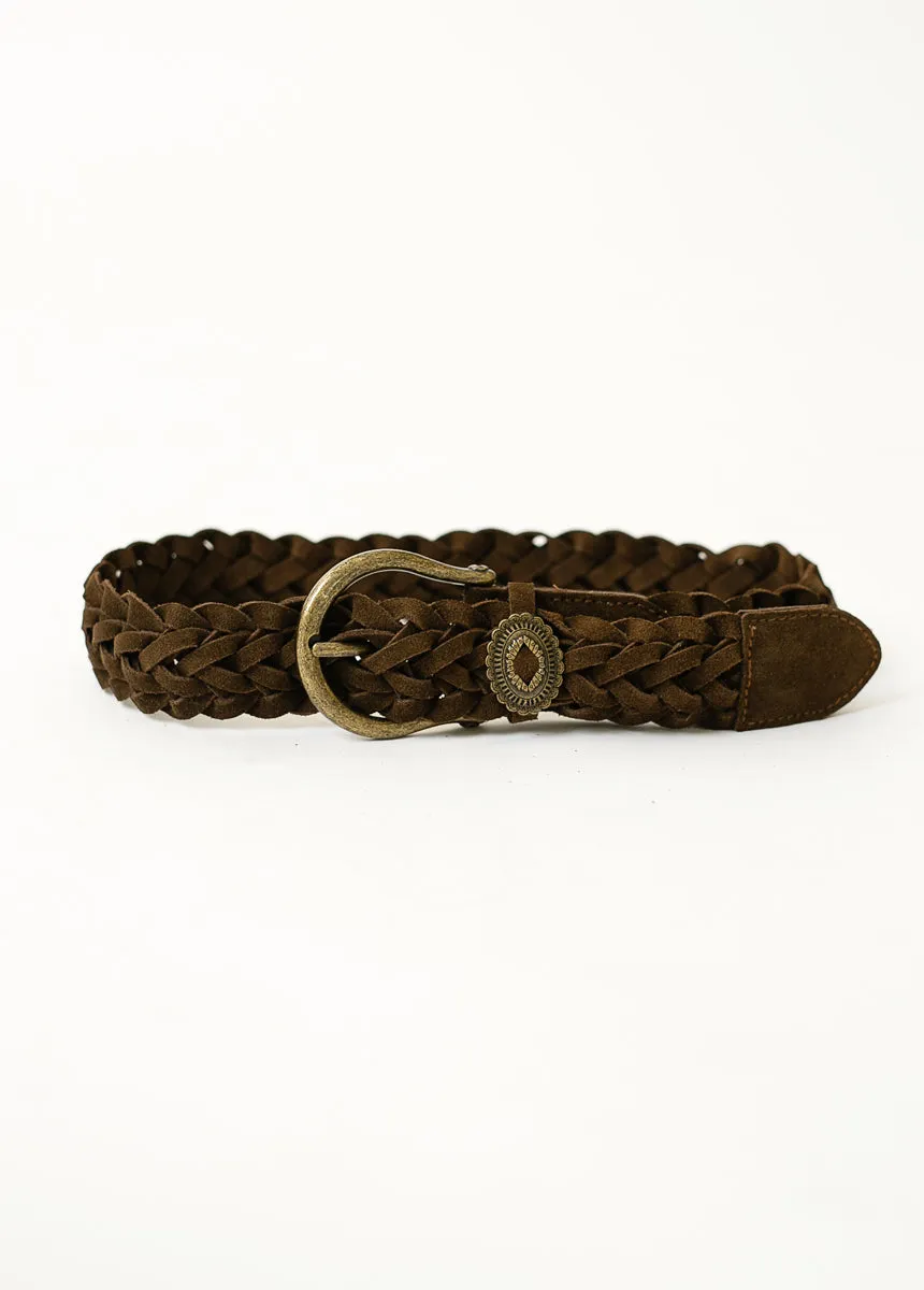 Wendie Leather Belt in Nutmeg