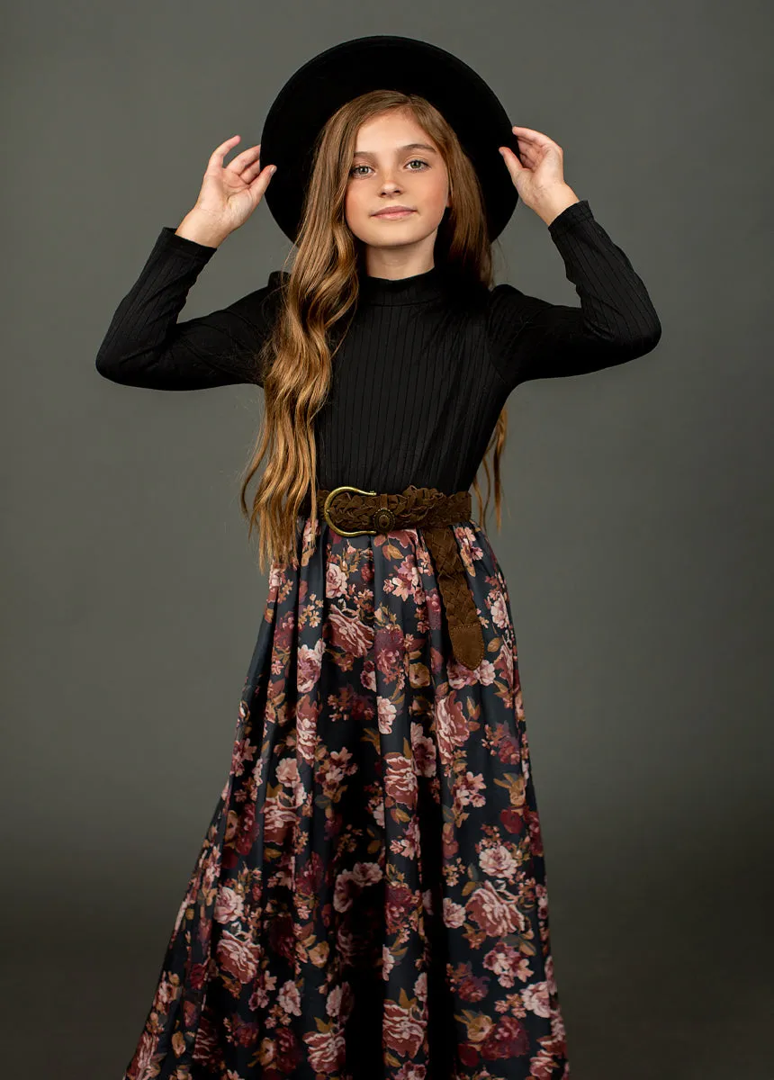 Wendie Leather Belt in Nutmeg