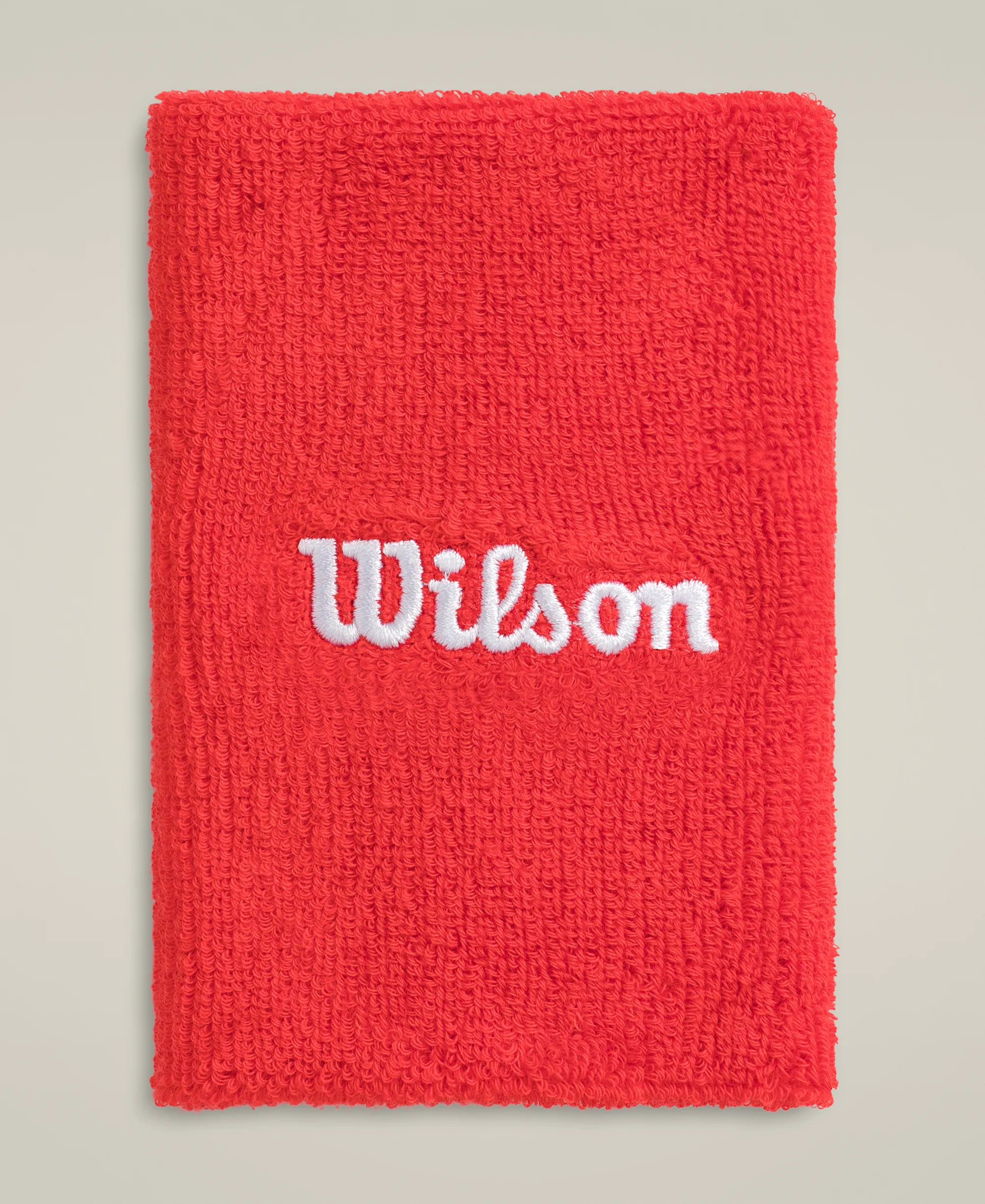 Wide Terry Wristbands - Infrared