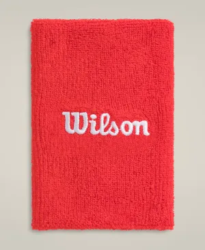 Wide Terry Wristbands - Infrared