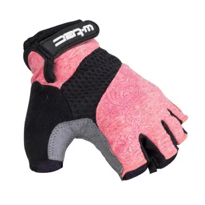Women's Cycling Gloves Gel-Padded, Size XS - Black Pink