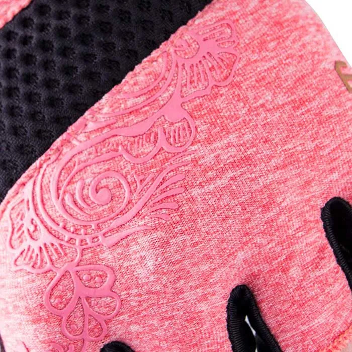 Women's Cycling Gloves Gel-Padded, Size XS - Black Pink