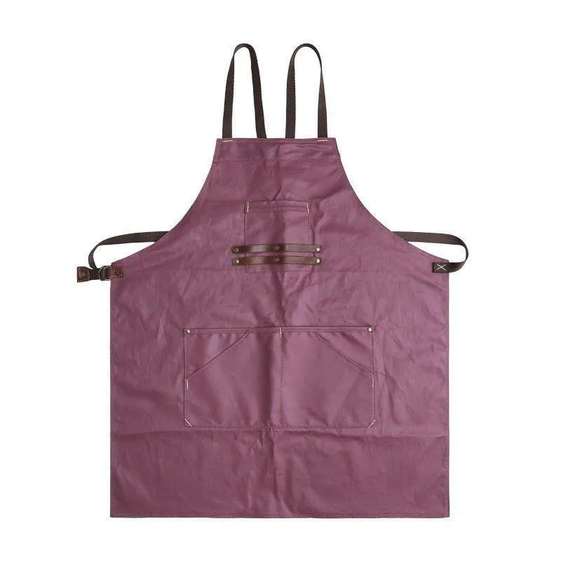 Woosir Canvas And Leather Woodworking Apron