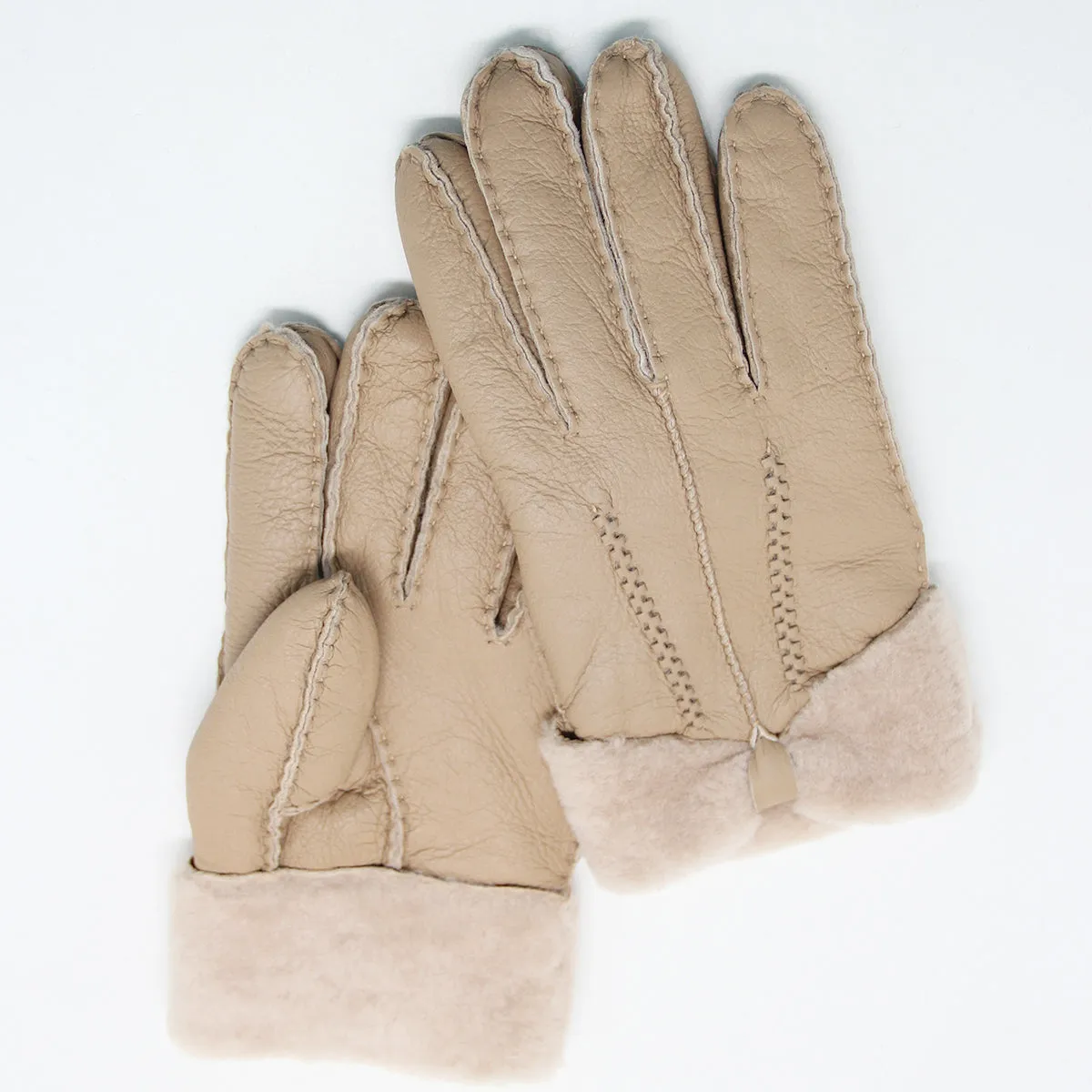 YISEVEN Womens Sheepskin Shearling Leather Gloves