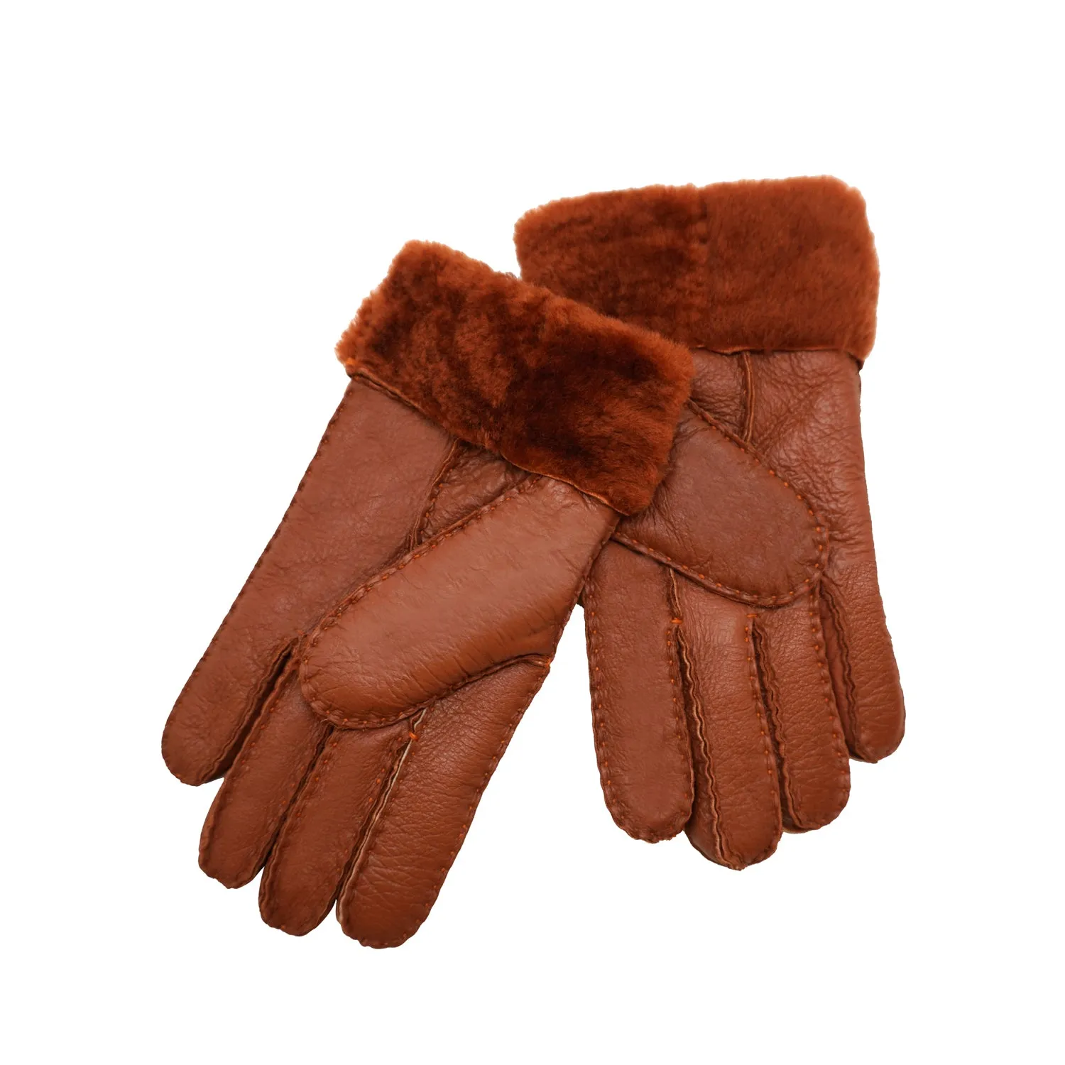 YISEVEN Womens Sheepskin Shearling Leather Gloves