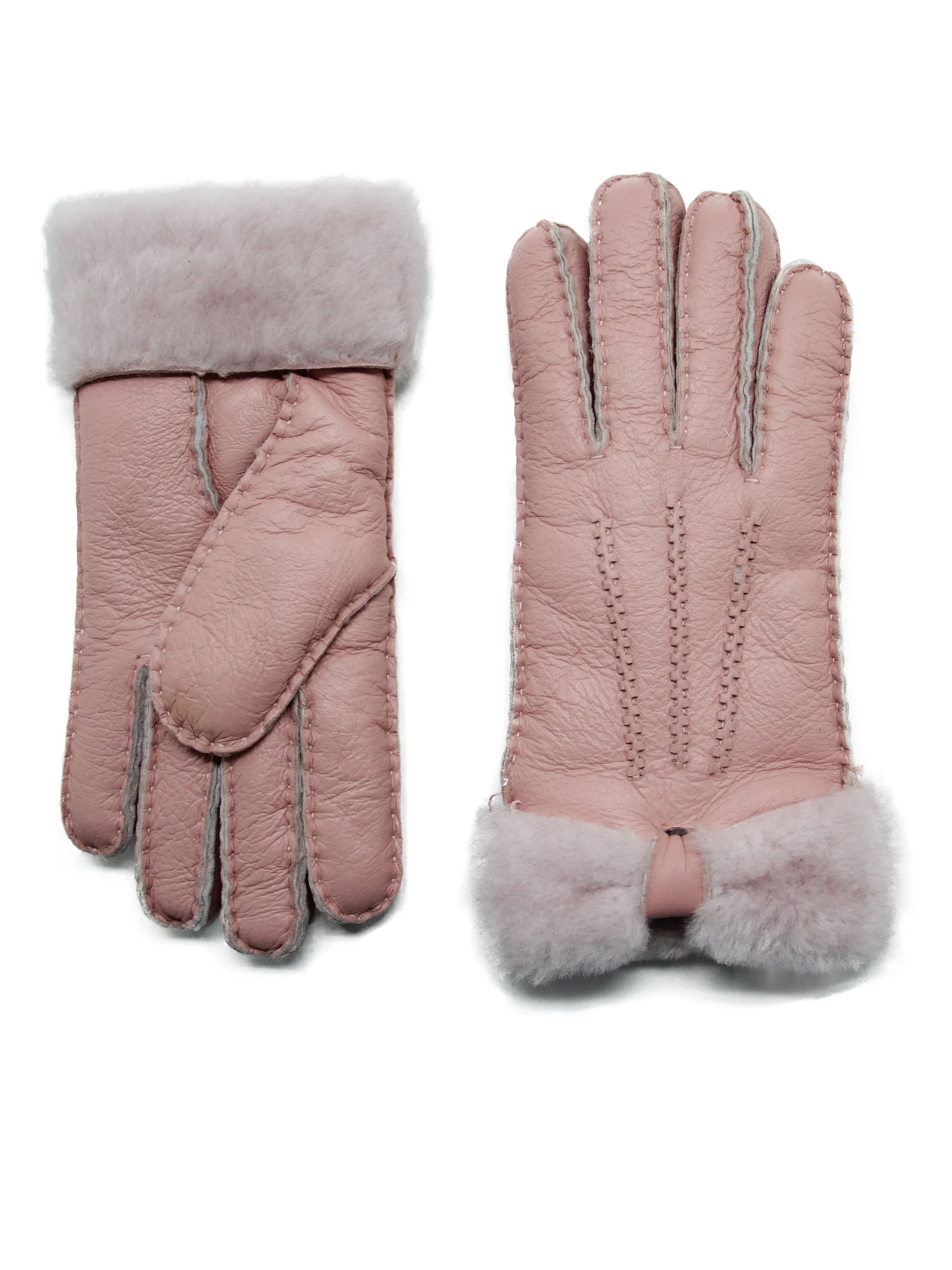 YISEVEN Womens Sheepskin Shearling Leather Gloves