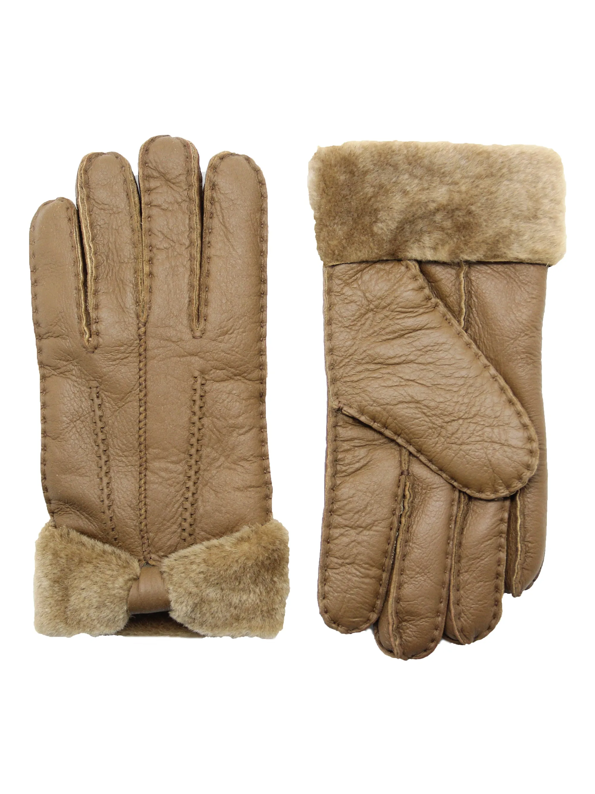YISEVEN Womens Sheepskin Shearling Leather Gloves