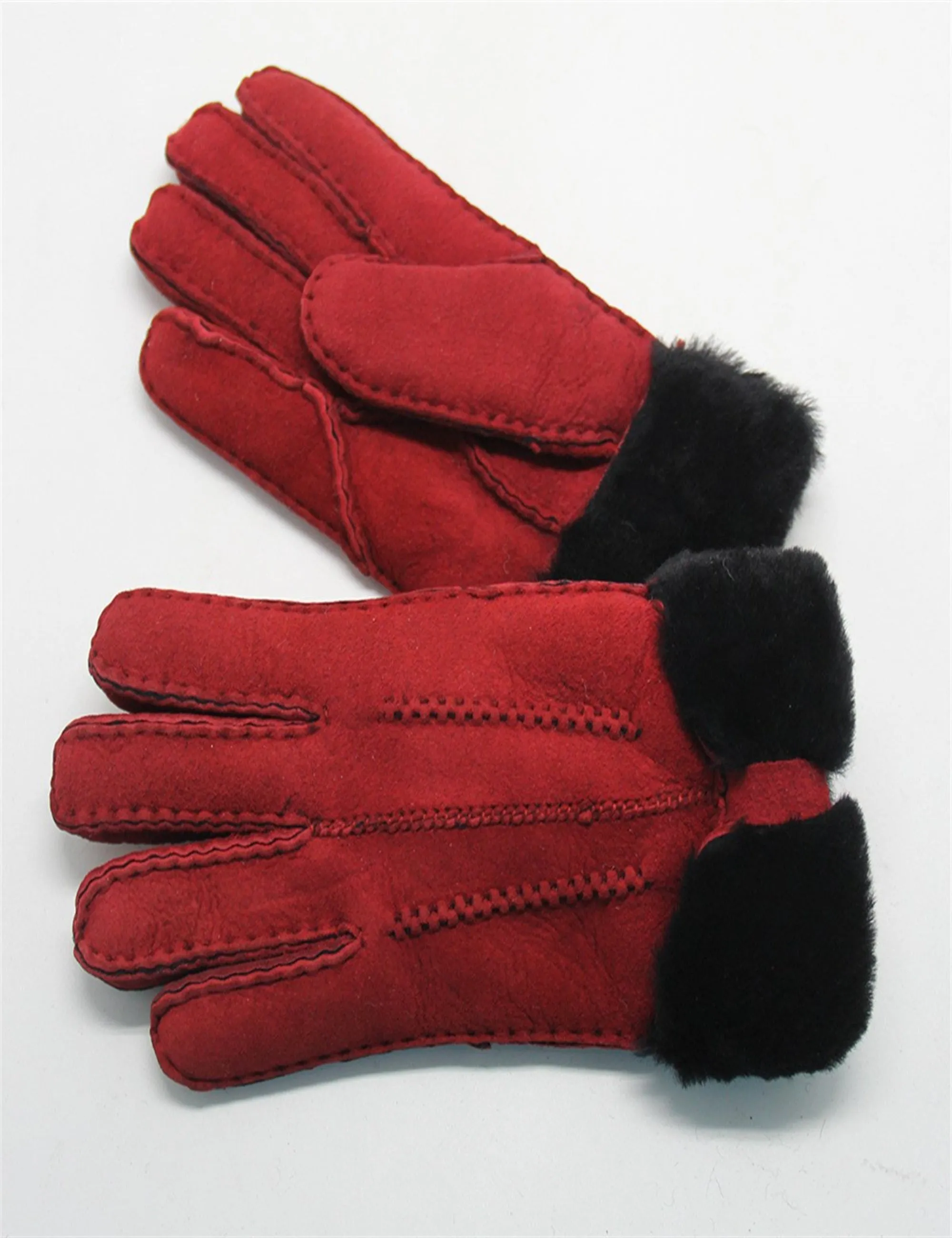 YISEVEN Womens Sheepskin Shearling Leather Gloves