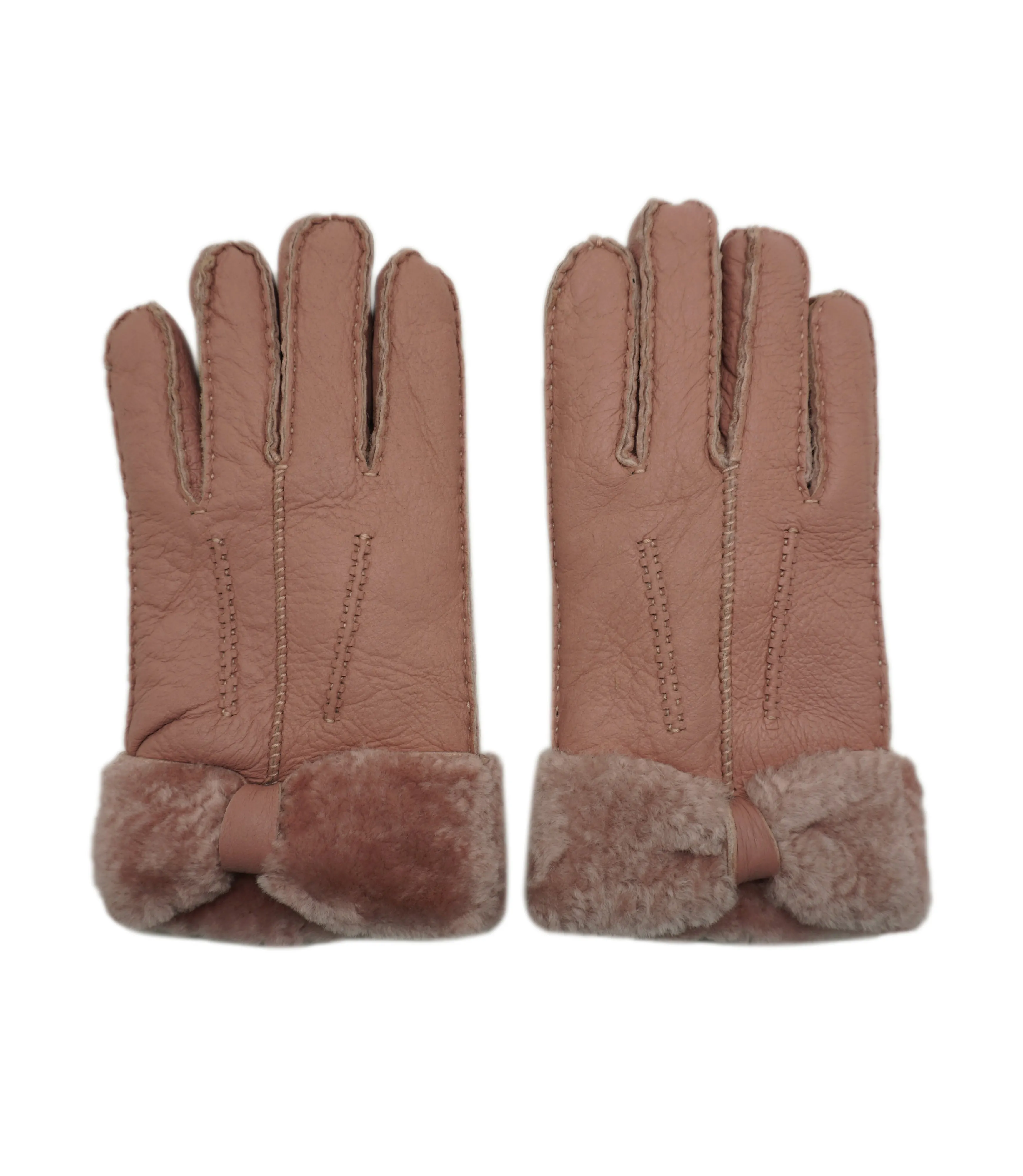 YISEVEN Womens Sheepskin Shearling Leather Gloves