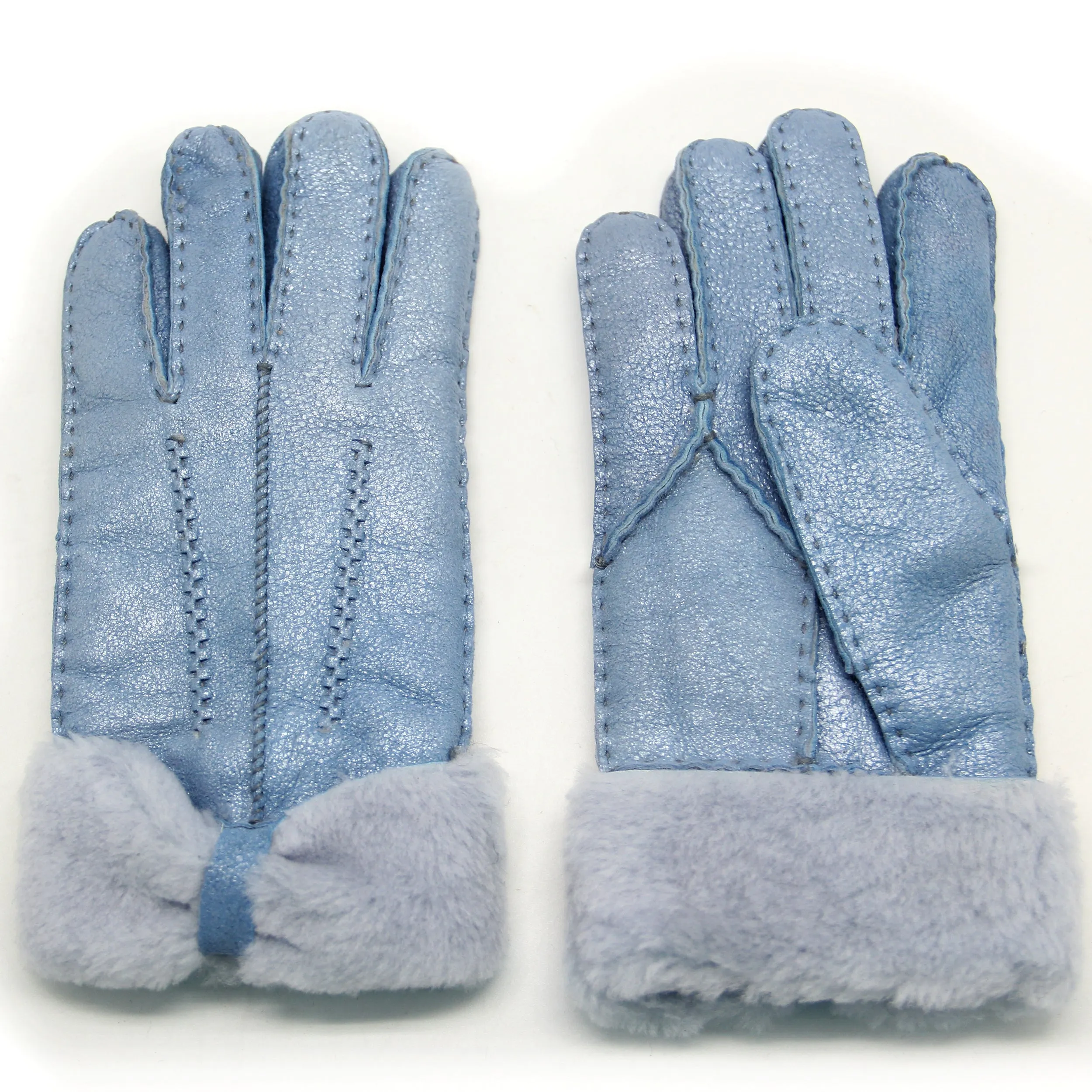 YISEVEN Womens Sheepskin Shearling Leather Gloves