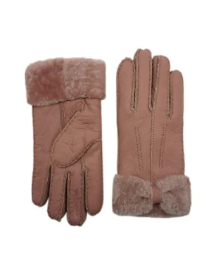 YISEVEN Womens Sheepskin Shearling Leather Gloves