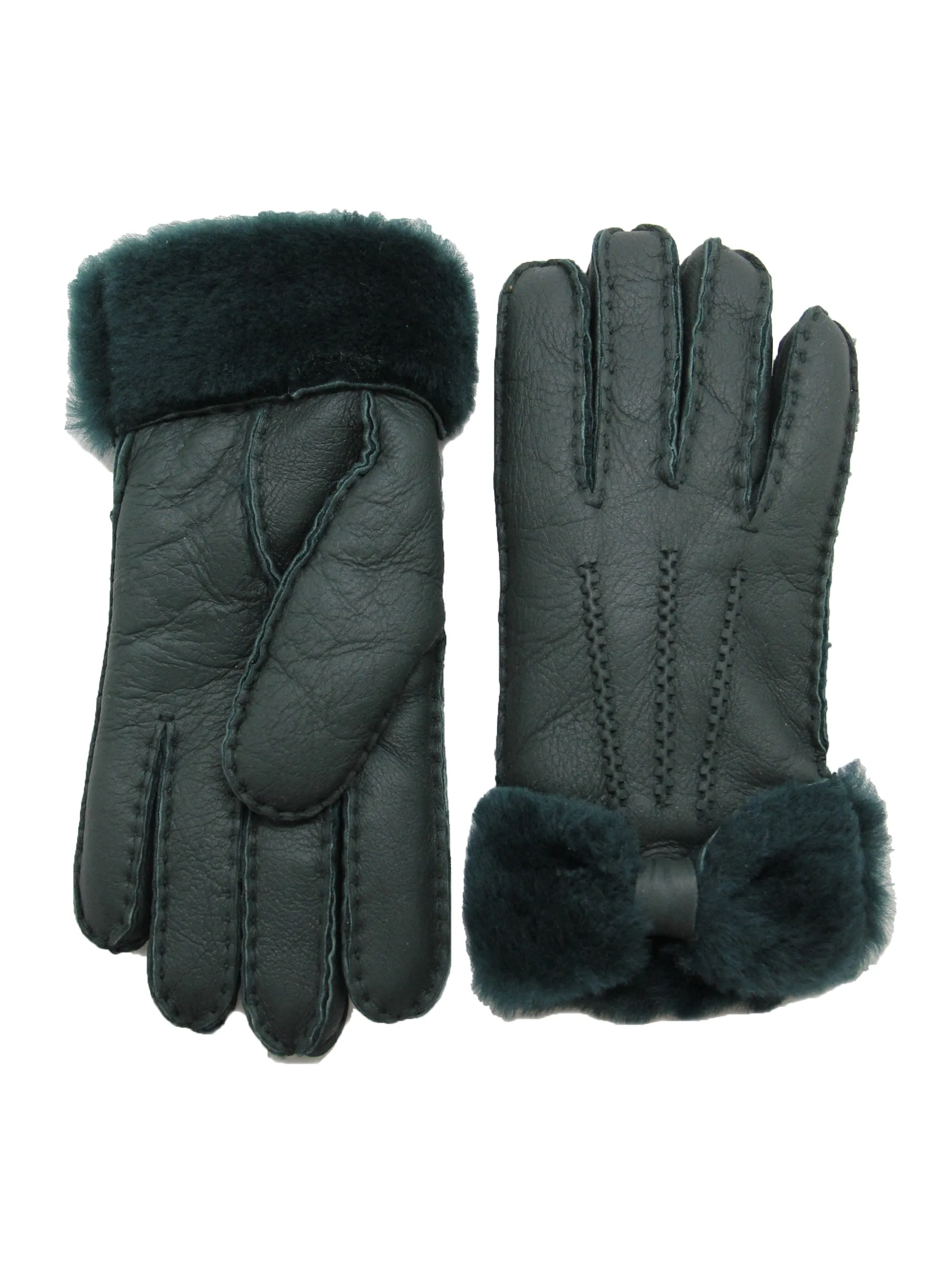 YISEVEN Womens Sheepskin Shearling Leather Gloves