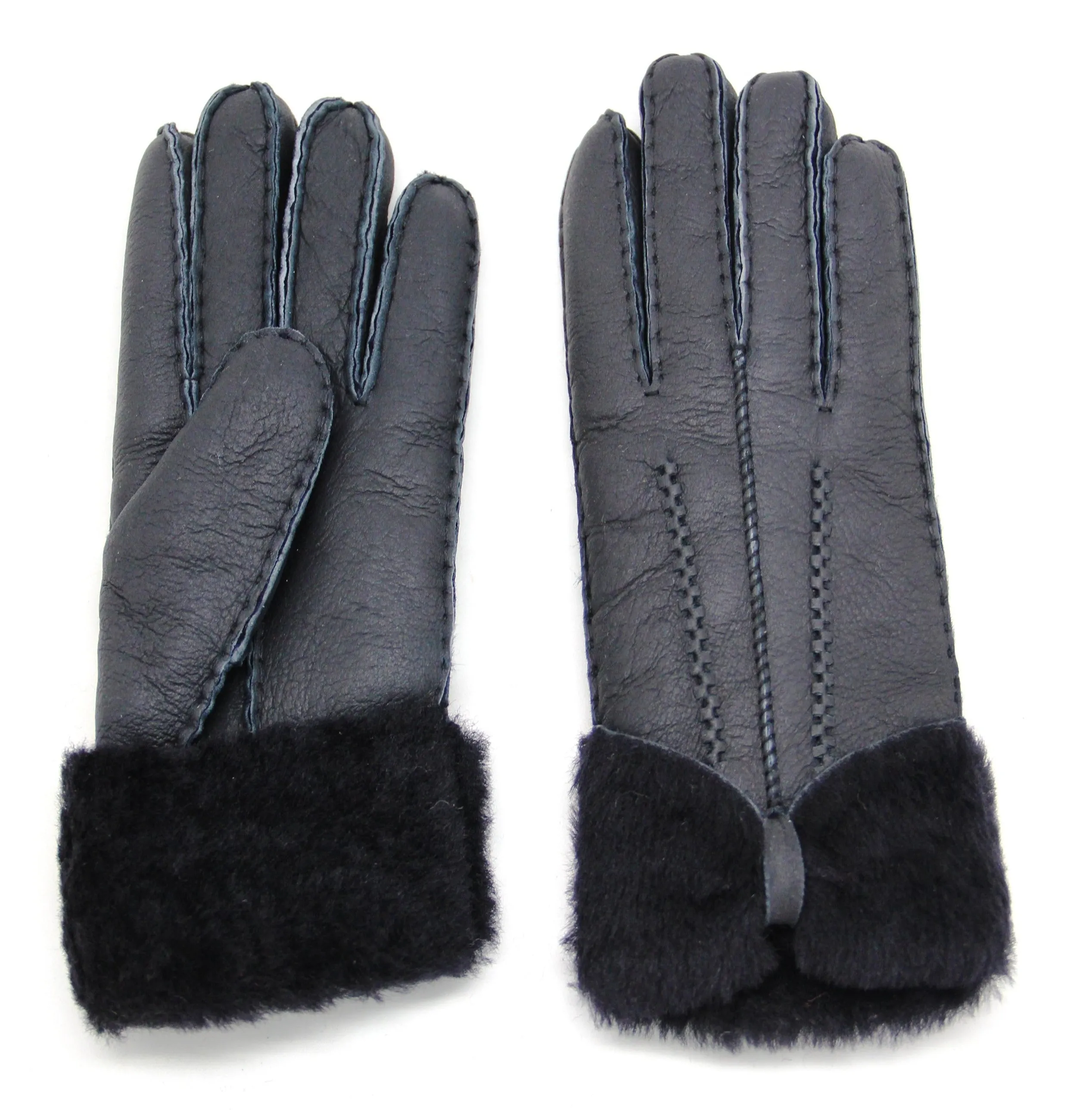 YISEVEN Womens Sheepskin Shearling Leather Gloves