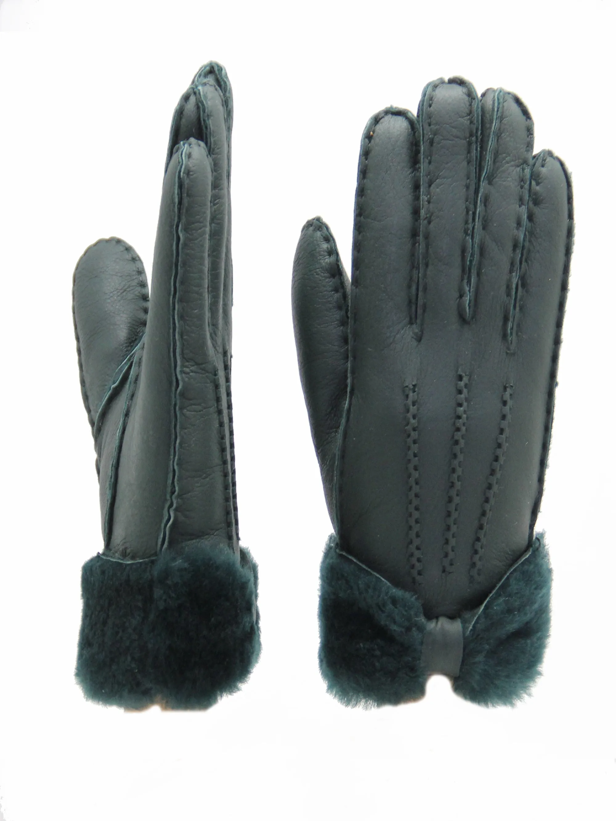 YISEVEN Womens Sheepskin Shearling Leather Gloves