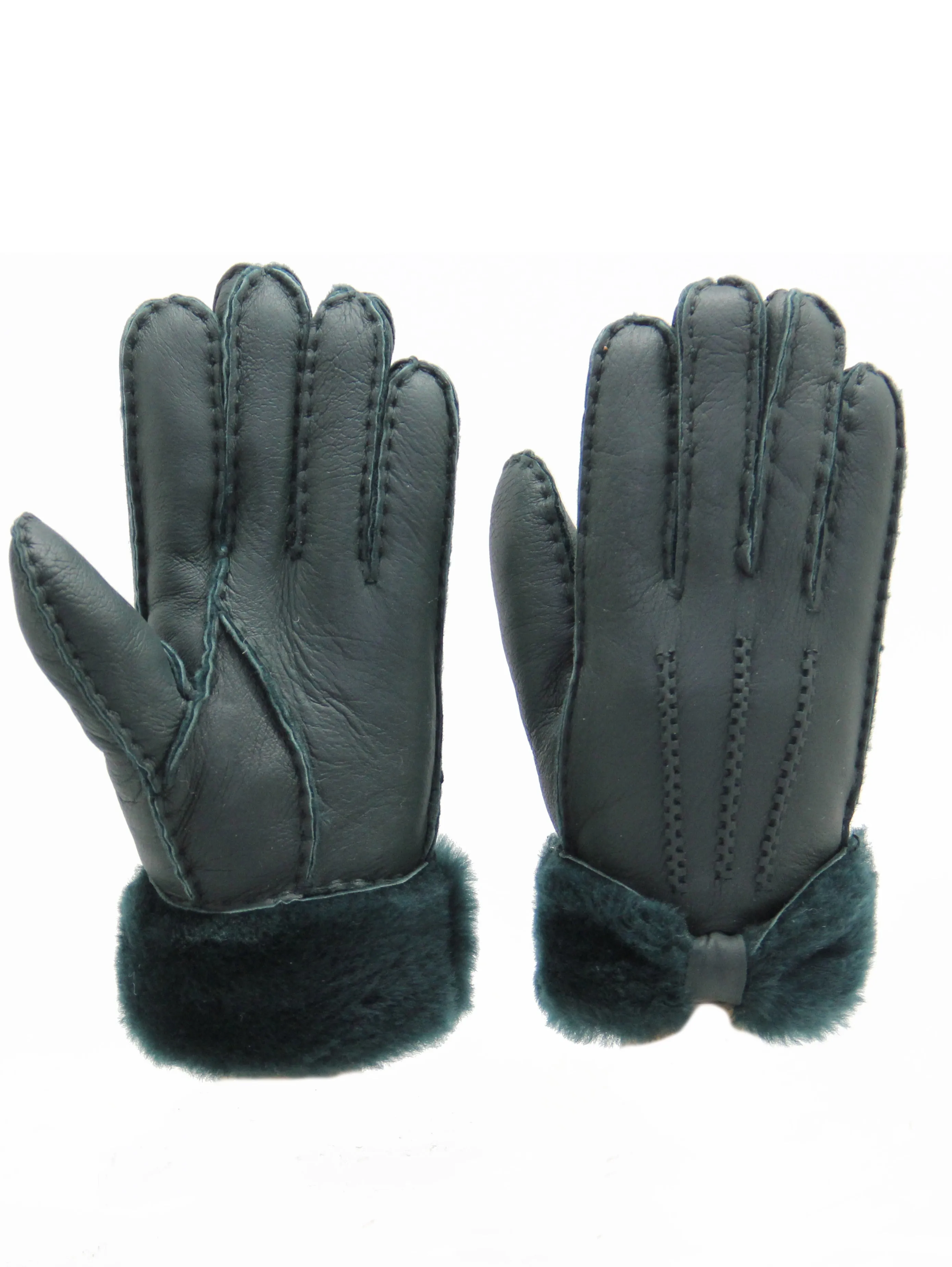 YISEVEN Womens Sheepskin Shearling Leather Gloves