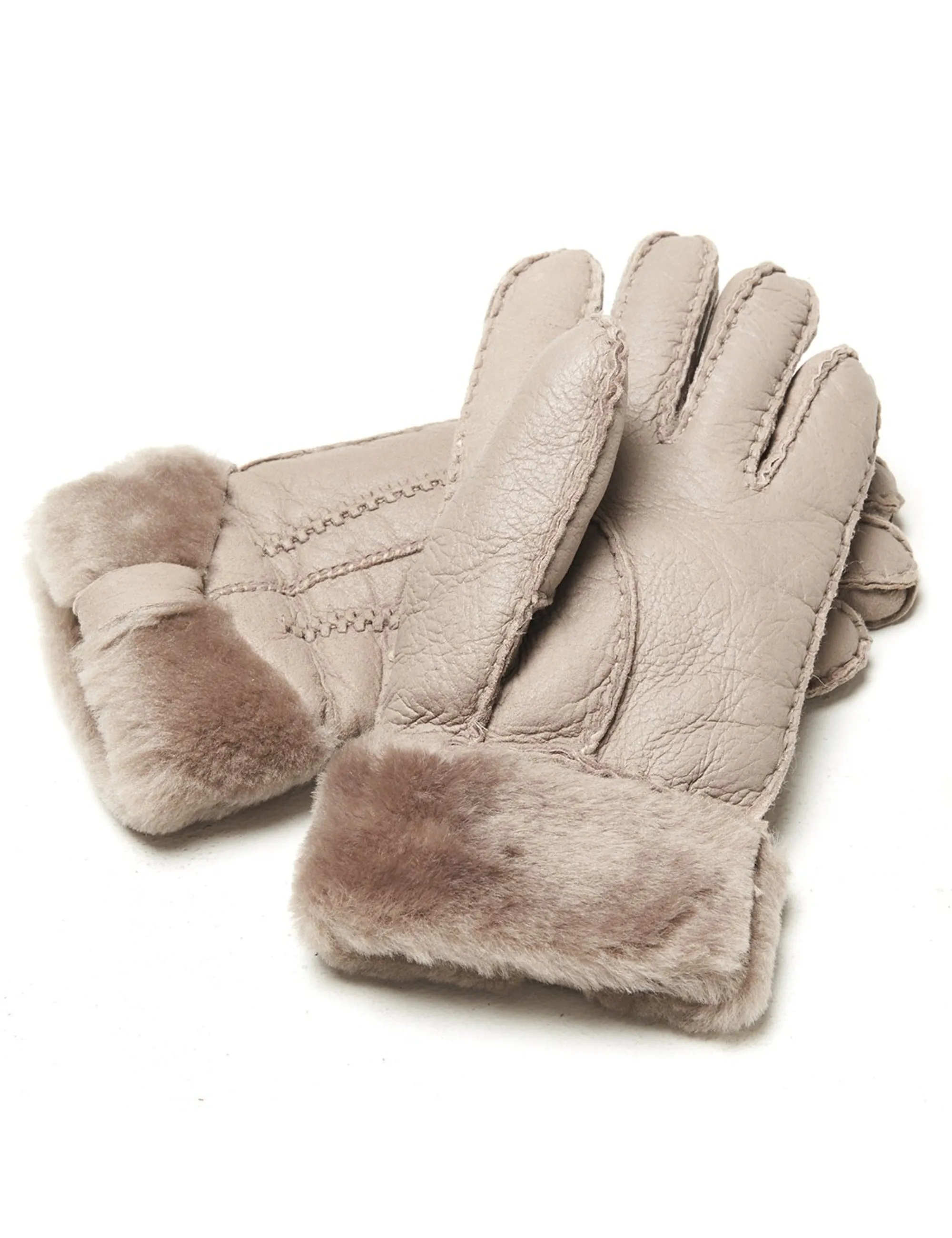 YISEVEN Womens Sheepskin Shearling Leather Gloves