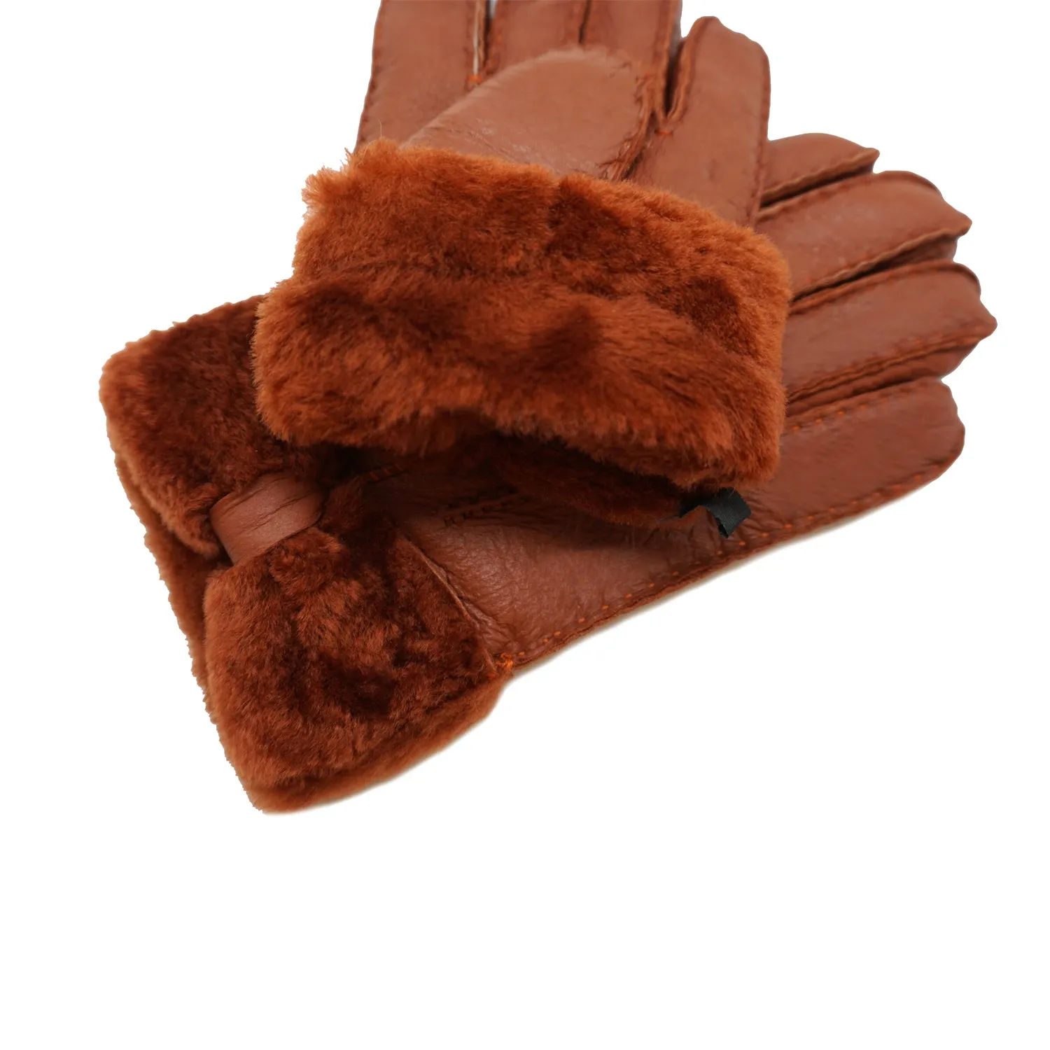 YISEVEN Womens Sheepskin Shearling Leather Gloves