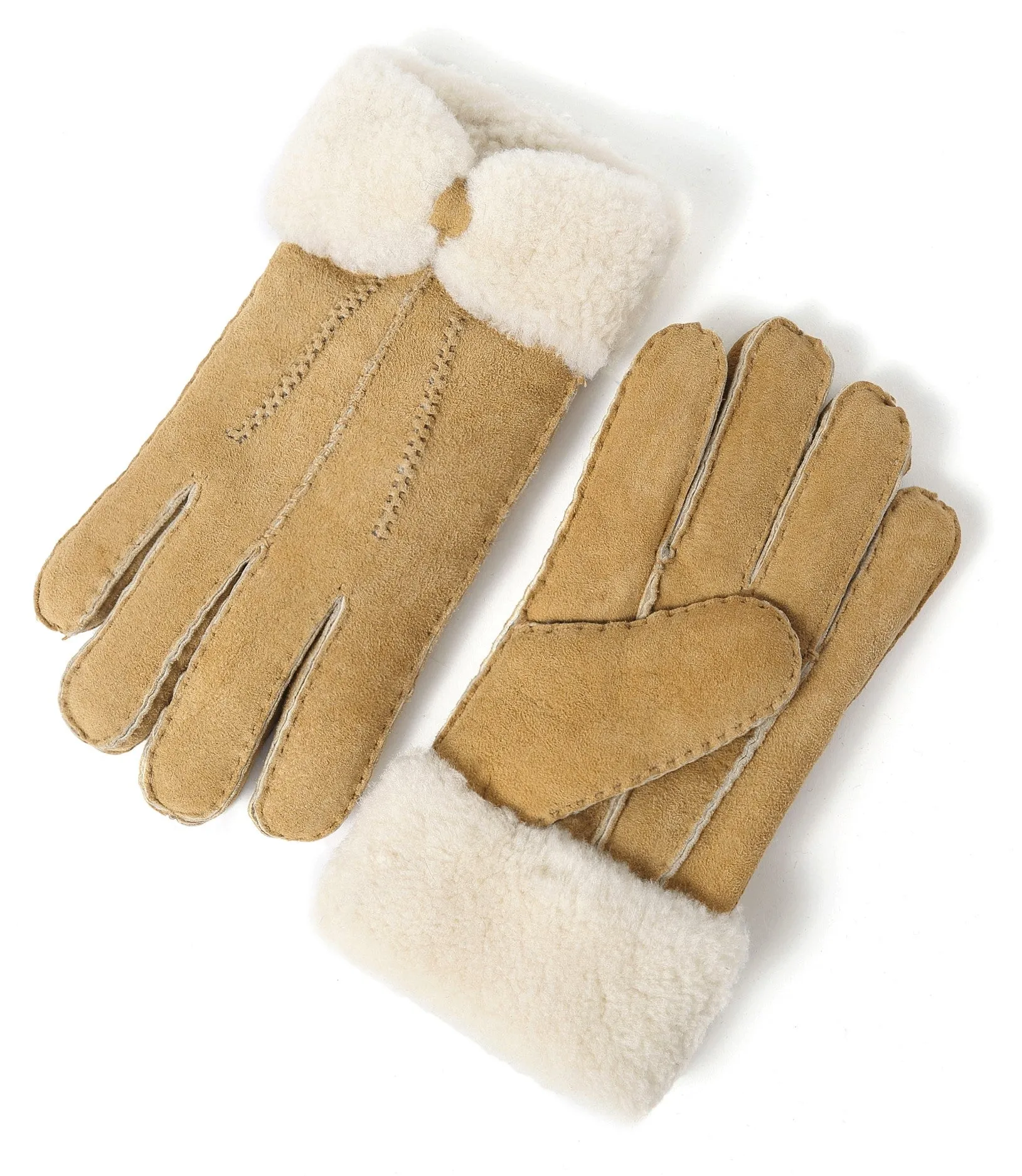 YISEVEN Womens Sheepskin Shearling Leather Gloves