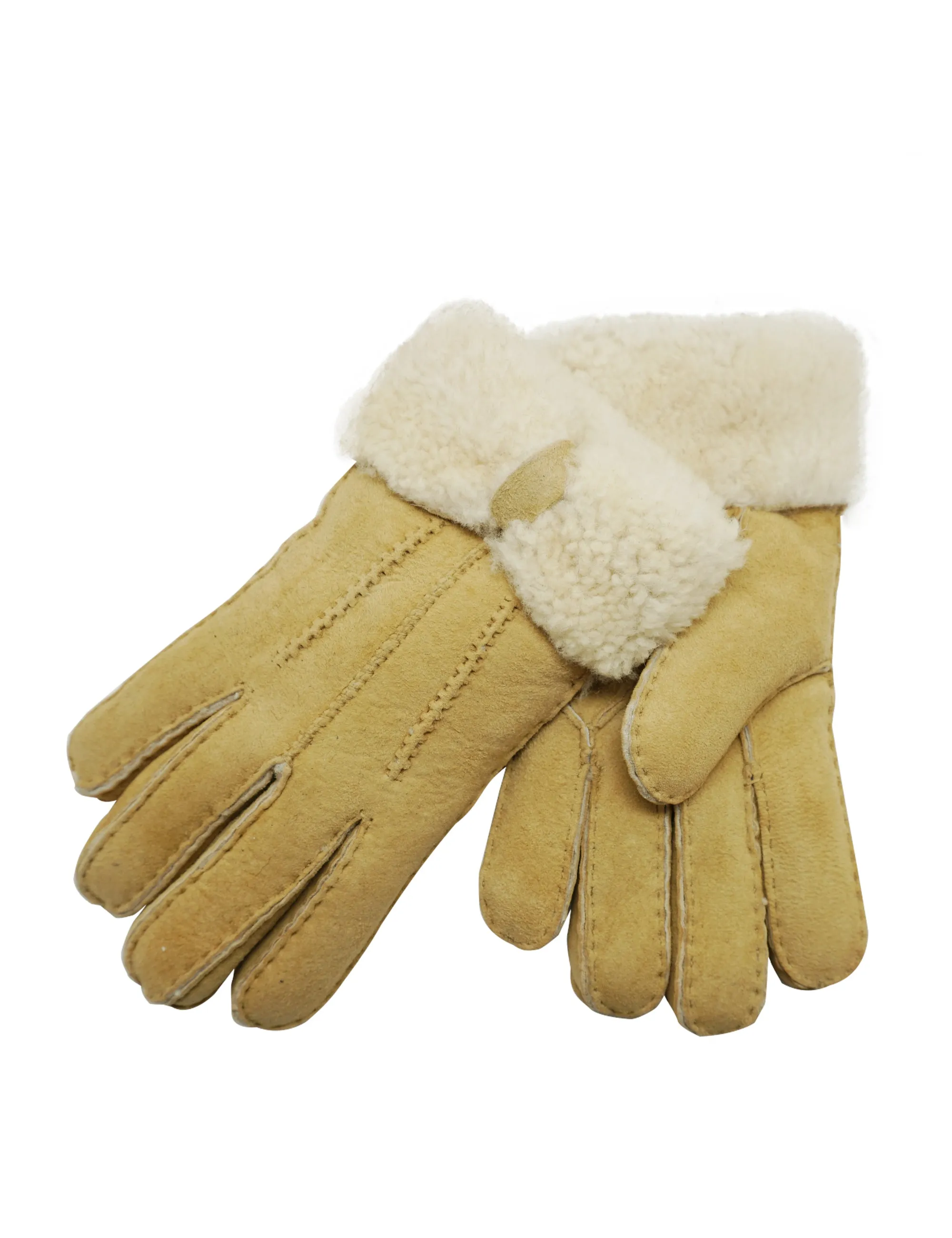 YISEVEN Womens Sheepskin Shearling Leather Gloves