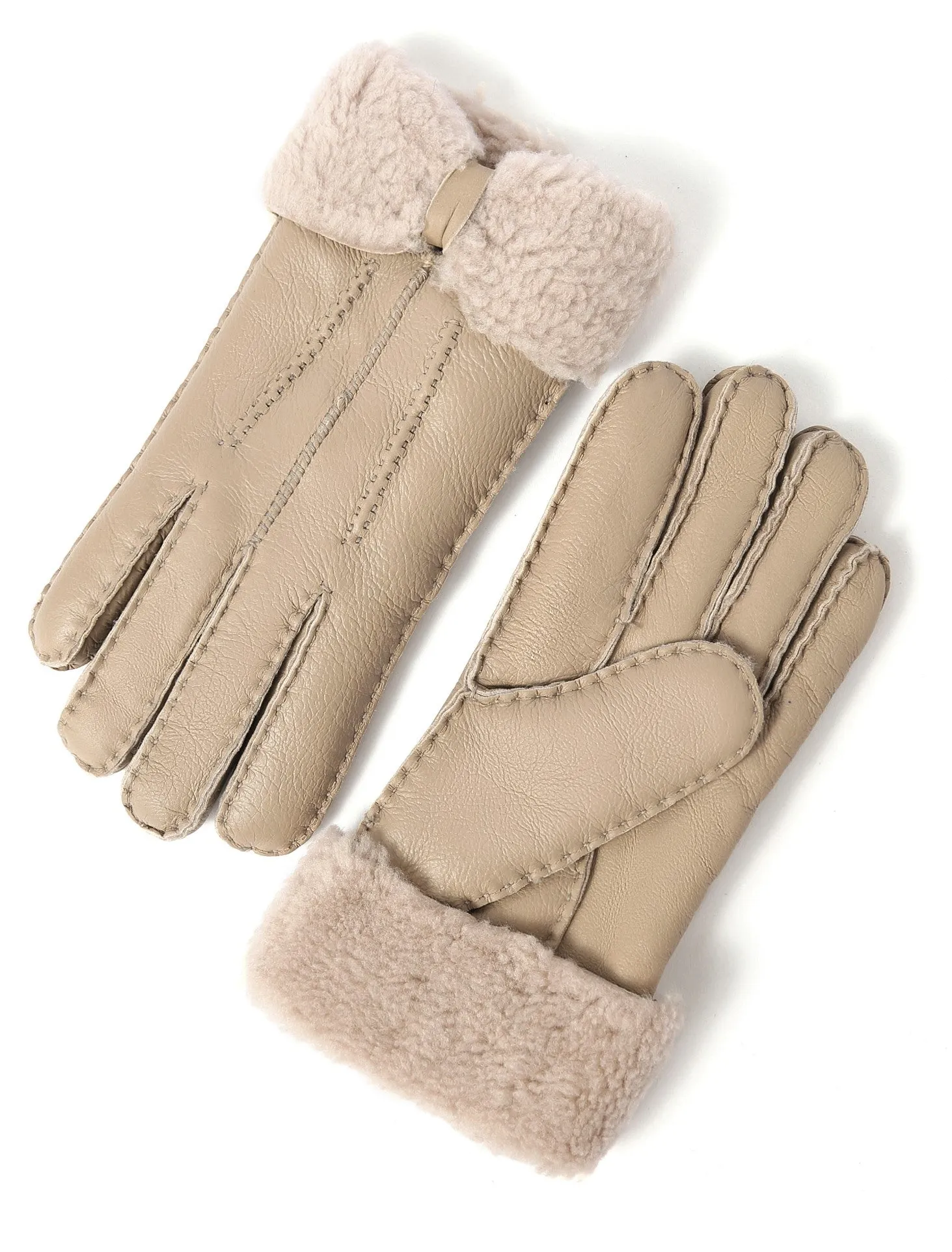 YISEVEN Womens Sheepskin Shearling Leather Gloves