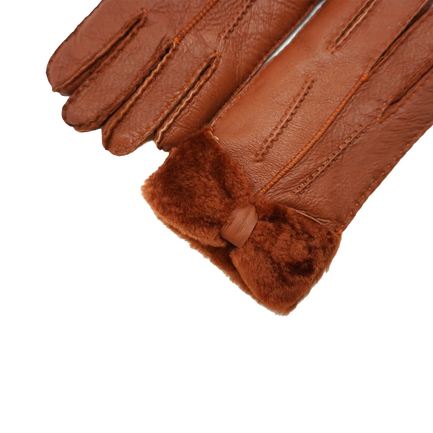 YISEVEN Womens Sheepskin Shearling Leather Gloves