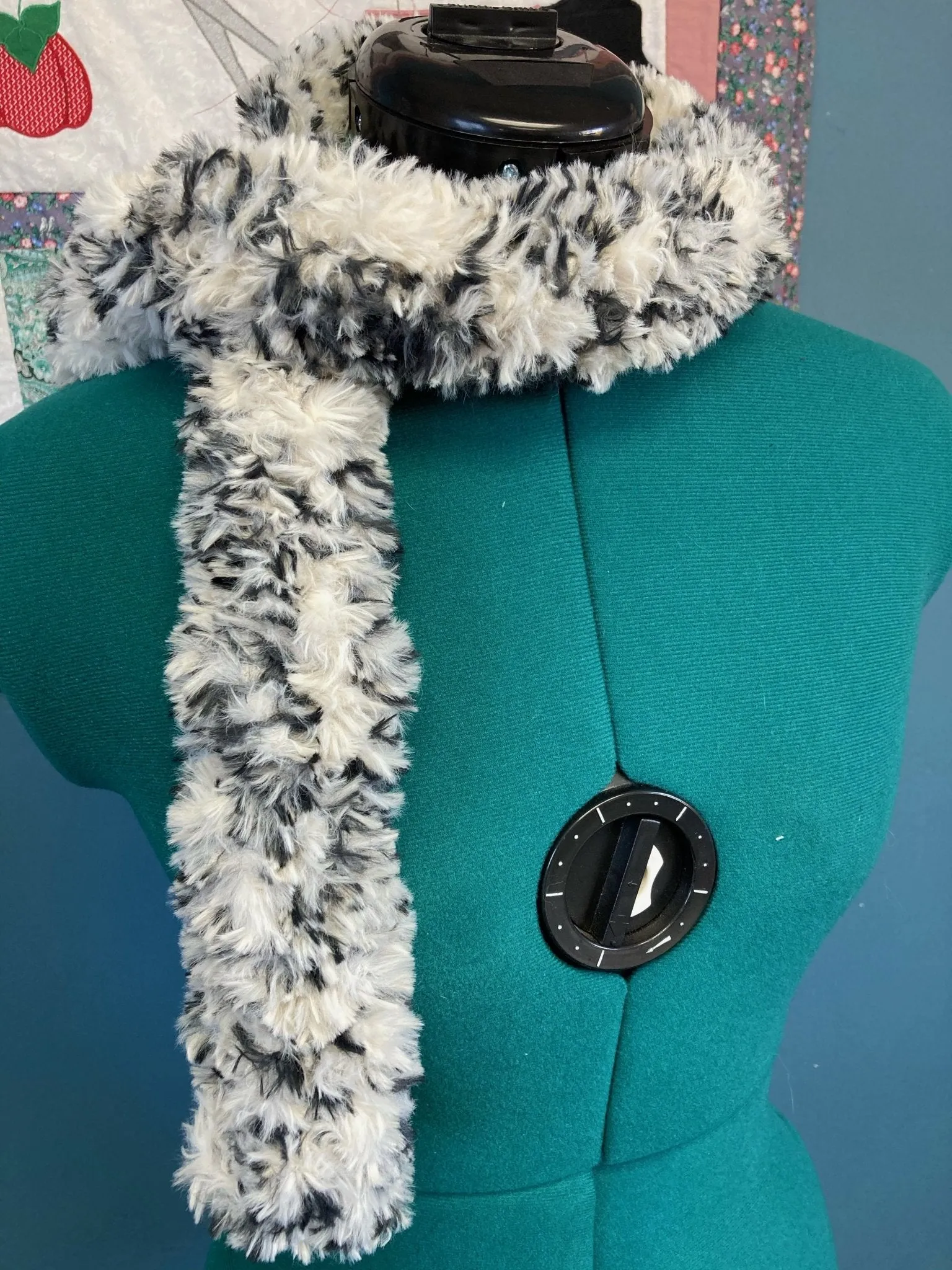 Zebra Scarf Faux Fur