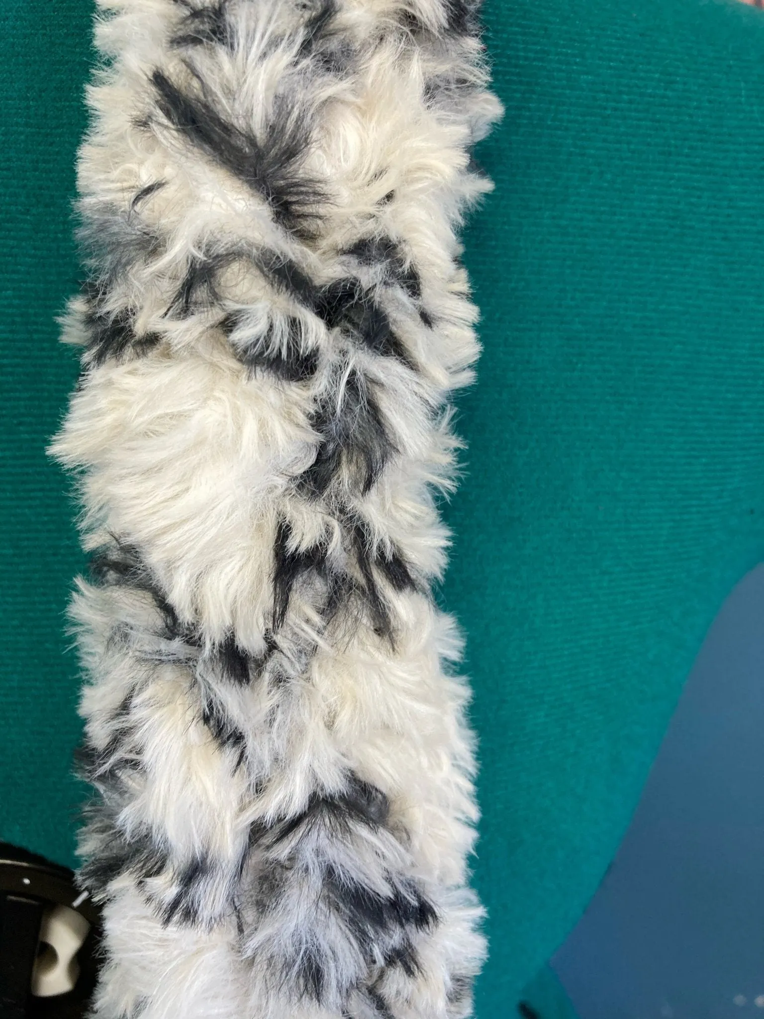 Zebra Scarf Faux Fur